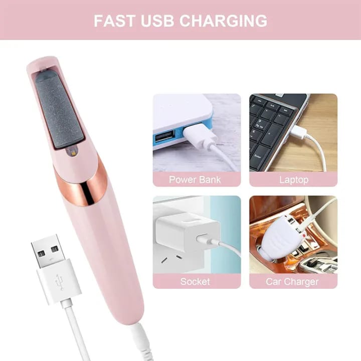 2 in 1 Electric Callus Remover Pedicure With premiam quality (Allowed To Open check Parcel)