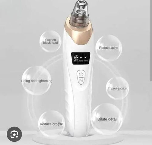 100 % Rechargable Blackhead Removal  Derma Suction 4 In 1