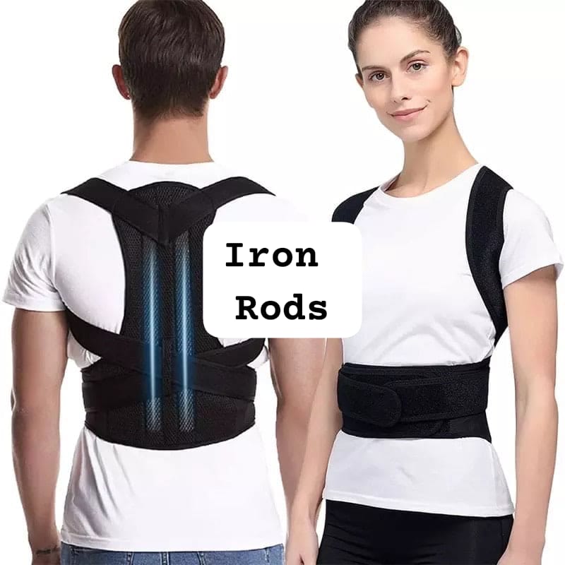 100 % Origional Adjustable Posture Corrector Back Belt Male For Female With premium Iron Rods