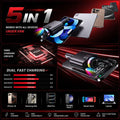 5in1 Starlight Retractable Car Charger