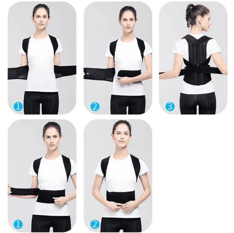100 % Origional Adjustable Posture Corrector Back Belt Male For Female With premium Iron Rods